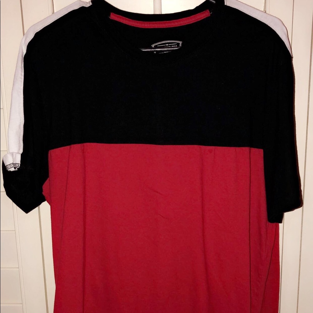 The foundry supply white,black,red shirt